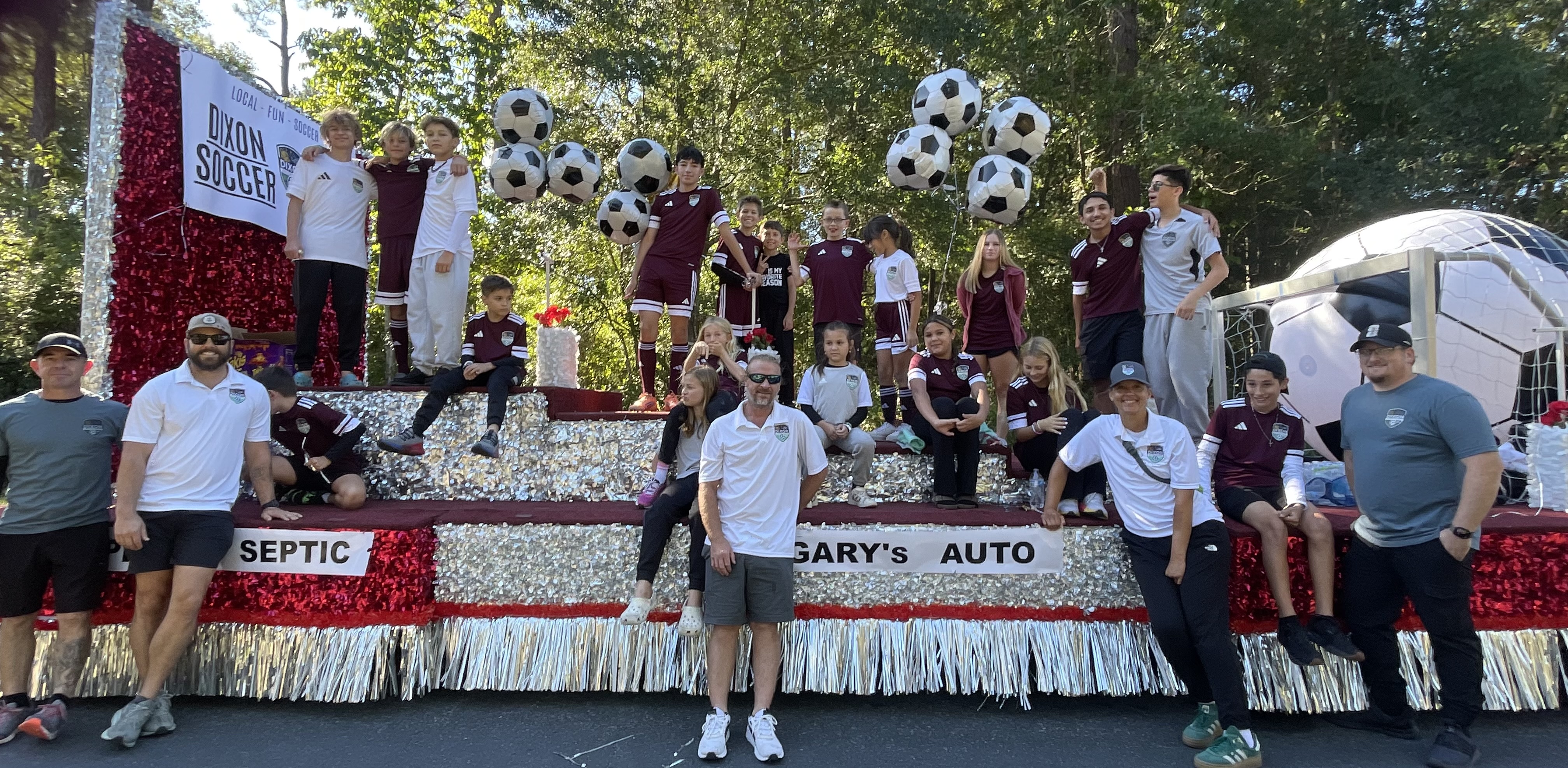 Dixon Soccer parade float